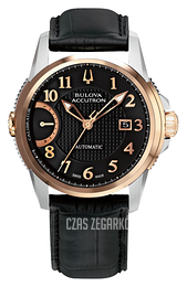 Bulova Accutron Czarny/Skóra Ø43 mm 65B148