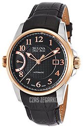 Bulova Accutron Czarny/Skóra Ø43 mm 65B154