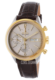 Bulova Srebrny/Skóra Ø41 mm 65C112