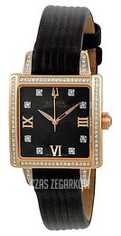 Bulova Accutron Czarny/Skóra 65R107