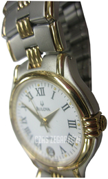 Bulova Biały/Stal w odcieniu złota Ø36 mm 70360