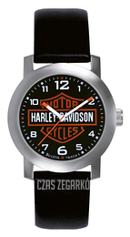 Bulova Harley-Davidson Czarny/Skóra 76A04