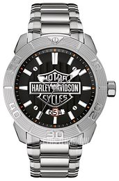 Bulova Harley-Davidson Czarny/Stal Ø44 mm 76B169