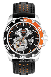 Bulova Harley-Davidson Czarny/Skóra Ø44 mm 78A111