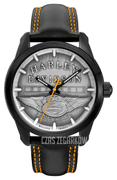 Bulova Harley-Davidson Szary/Skóra Ø44 mm 78A113