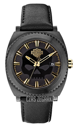 Bulova Harley-Davidson Czarny/Skóra 78B129
