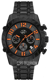 Bulova Harley-Davidson Czarny/Stal Ø40 mm 78B137