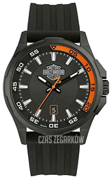 Bulova Harley-Davidson Czarny/Guma 78B140