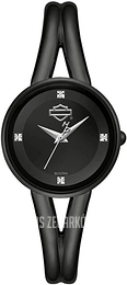 Bulova Harley-Davidson Czarny/Stal Ø30 mm 78P102
