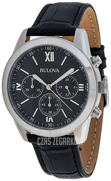 Bulova Czarny/Skóra Ø40 mm 96A173