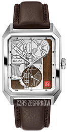Bulova Frank Lloyd Wright Srebrny/Skóra 96A197