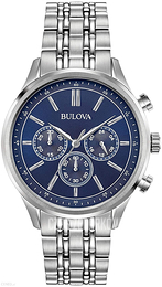 Bulova Niebieski/Stal Ø42 mm 96A210