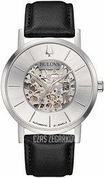 Bulova Srebrny/Skóra Ø42 mm 96A278