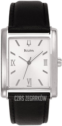 Bulova Srebrny/Skóra 96A29