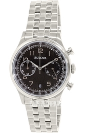 Bulova Czarny/Stal Ø42 mm 96B234
