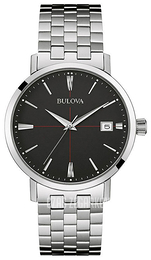 Bulova Bracelet Czarny/Stal Ø39 mm 96B244