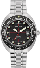 Bulova Oceanographer Czarny/Stal Ø41 mm 96B344
