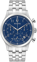 Bulova Niebieski/Stal Ø43 mm 96B358