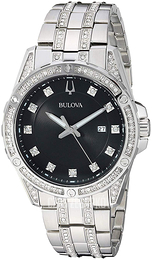 Bulova Czarny/Stal Ø43 mm 96K104