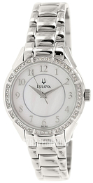 Bulova Crystal Srebrny/Stal Ø33 mm 96L182
