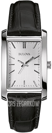 Bulova Srebrny/Skóra 96L200