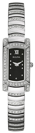 Bulova Crystal Czarny/Stal 96L202