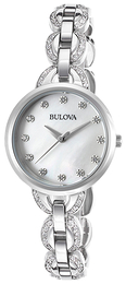 Bulova Crystal Biały/Stal Ø28 mm 96L203