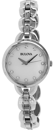 Bulova Crystal Biały/Stal Ø28 mm 96L204