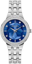 Bulova Crystal Niebieski/Stal Ø32 mm 96L276