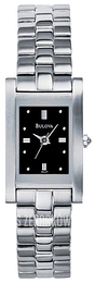Bulova Dress Czarny/Stal 96L37