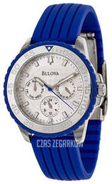 Bulova Srebrny/Guma Ø41 mm 96N105