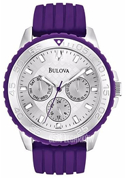 Bulova Srebrny/Guma Ø41 mm 96N106