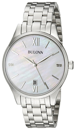 Bulova Diamond Srebrny/Stal Ø36 mm 96P161