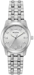 Bulova Diamond Srebrny/Stal Ø30 mm 96P178