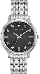Bulova Diamond Czarny/Stal Ø32 mm 96P205