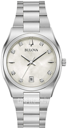 Bulova Surveyor Biały/Stal Ø34 mm 96P218