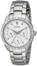Bulova Diamond Srebrny/Stal Ø36 mm 96R195