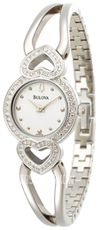 Bulova Crystal Biały/Stal Ø23 mm 96X002