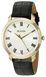 Bulova Dress Biały/Skóra Ø41 mm 97A123