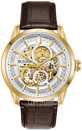 Bulova Classic Biały/Skóra Ø43 mm 97A138