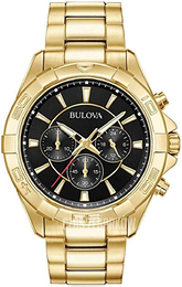 Bulova Classic Czarny/Stal w odcieniu złota Ø43 mm 97A139