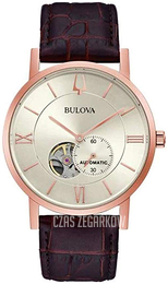 Bulova Srebrny/Skóra Ø42 mm 97A150