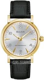 Bulova American Clipper Srebrny/Skóra Ø39 mm 97A152