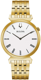 Bulova Biały/Stal w odcieniu złota Ø38 mm 97A153