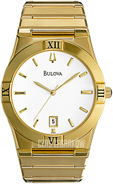Bulova Biały/Stal w odcieniu złota Ø37 mm 97B101