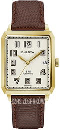 Bulova Biały/Skóra 97B192