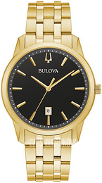 Bulova Classic Czarny/Stal w odcieniu złota Ø41 mm 97B194