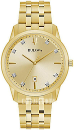 Bulova Żółte złoto/Stal w odcieniu złota Ø40 mm 97D123