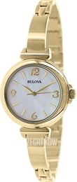 Bulova Biały/Pozlacana Ø30 mm 97L136