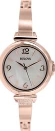 Bulova Biały/Stal w kolorze różowego złota Ø30 mm 97L137